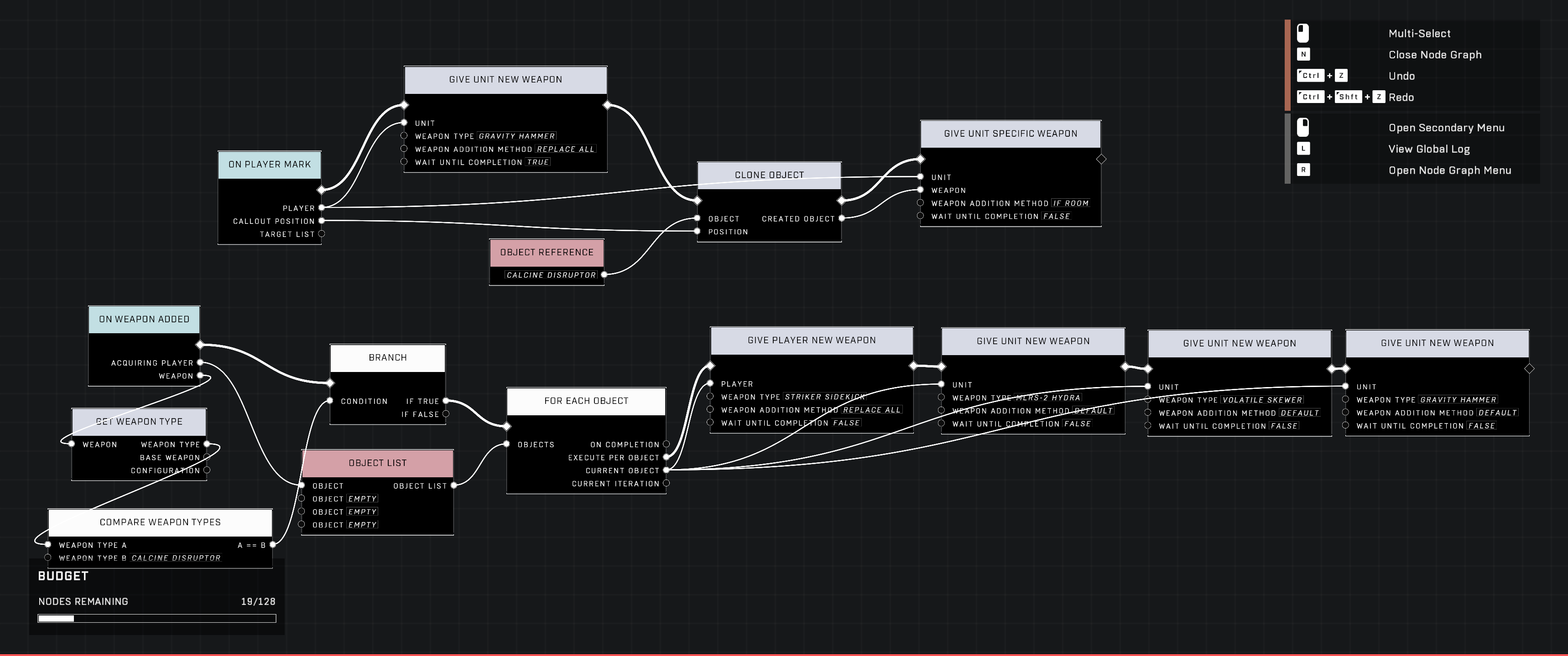 Scripting graph