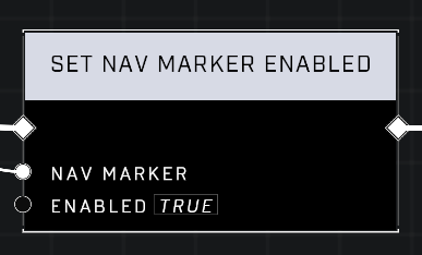 Set Nav Marker Enabled node