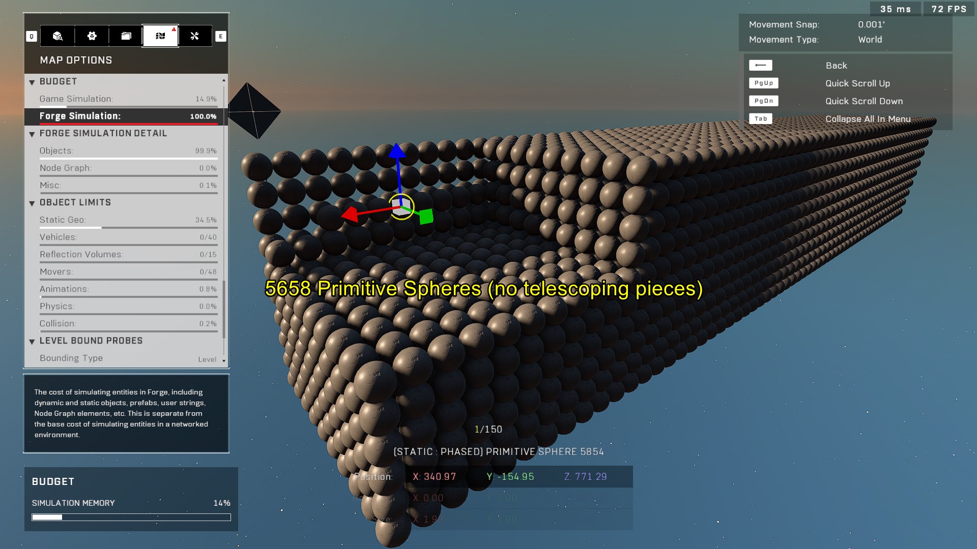 Primitive spheres