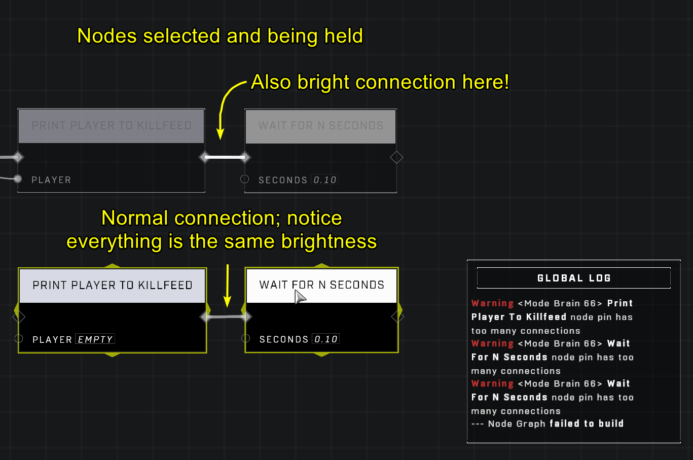 Duplicate connection brightness