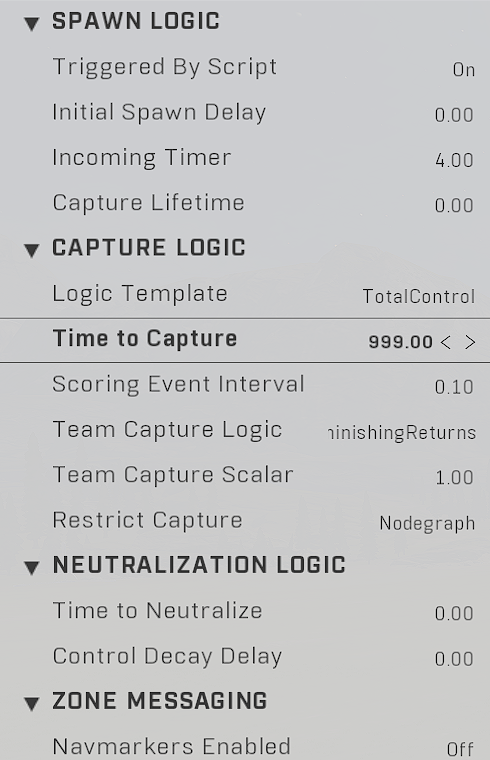 Zone Capture Setup Brain